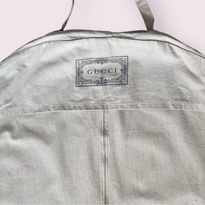 Gucci Garment Bag Travel Clothes Suit Jacket Case 44” X 28” Cotton Woven